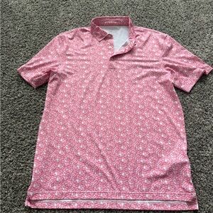 Vineyard Vines Pink Floral Polo Shirt